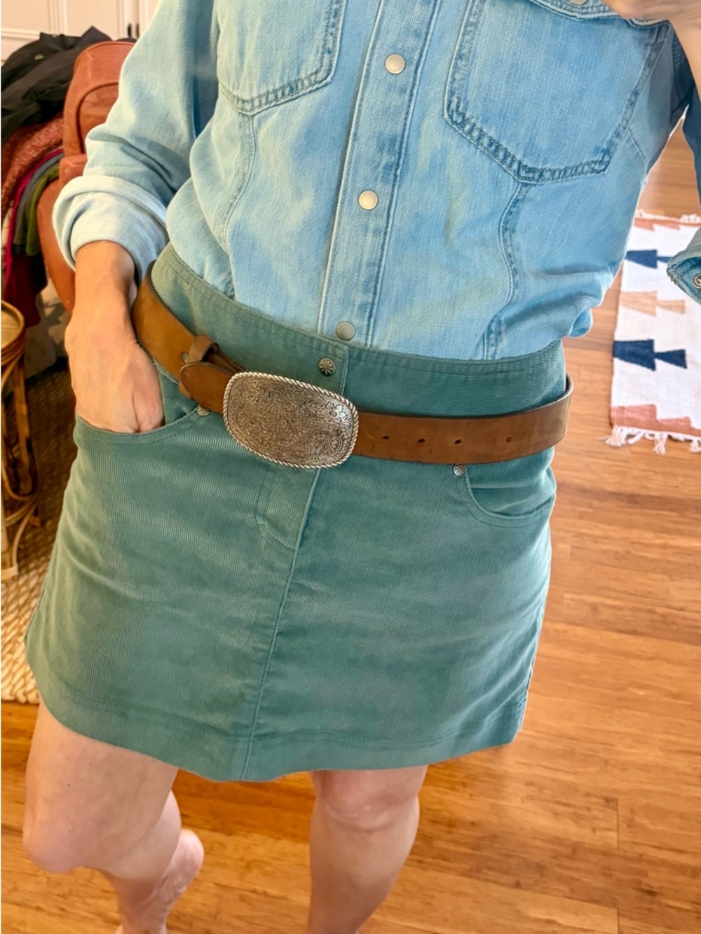 Athleta Corduroy Mini Skirt